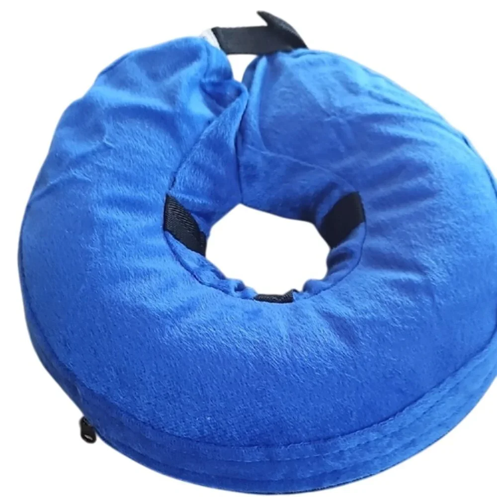 Not used Bencmate Blue Inflatable Pet Recovery Collar Size Medium